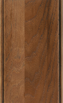 Wellborn Cabinet Sample Chip in Hickory with Caramel Java finish.