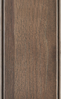 Wellborn Cabinet Sample Chip in Hickory with Castle Charcoal finish.