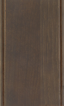 Wellborn Cabinet Sample Chip in Hickory with Gauntlet Java finish.