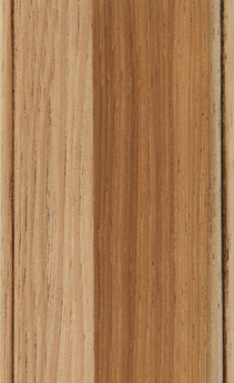 Wellborn Cabinet Sample Chip in Hickory with Light Java finish.