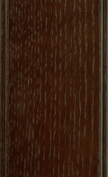 Wellborn Cabinet Sample Chip in Oak with Sienna Charcoal finish.