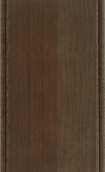 Wellborn Cabinet Sample Chip in Hickory with Drift Java finish.