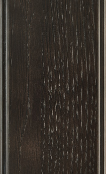 Wellborn Cabinet Sample Chip in Hickory with Nightfall Pewter finish.