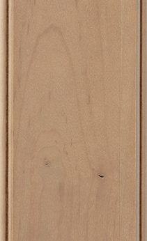 Wellborn Cabinet Sample Chip in Character Maple and Maple with Oatmeal Java finish.