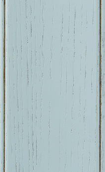 Wellborn Cabinet Sample Chip in Oak with Aqua Java finish.