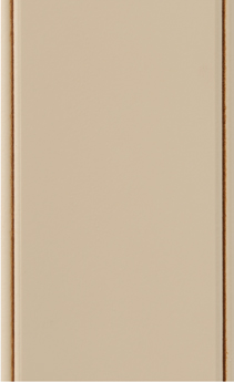 Wellborn Cabinet Sample Chip in Medium Density Fiberboard with Pebble Java finish.