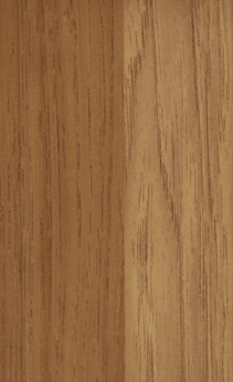 Wellborn Cabinet Sample Chip in Hickory with Ginger finish.