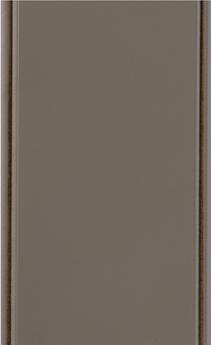 Wellborn Cabinet Sample Chip in Medium Density Fiberboard with Mink Gray Java finish.