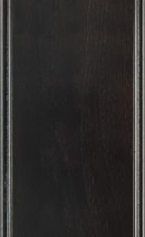 Wellborn Cabinet Sample Chip in Cherry and Character Cherry with Nightfall Pewter finish.