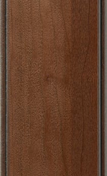 Wellborn Cabinet Sample Chip in Cherry and Character Cherry with Sable Charcoal finish.