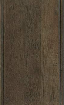 Wellborn Cabinet Sample Chip in Hickory with Ash Charcoal finish.