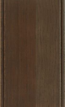 Wellborn Cabinet Sample Chip in Hickory with Drift Java finish.