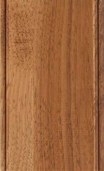 Wellborn Cabinet Sample Chip in Hickory with Ginger Java finish.