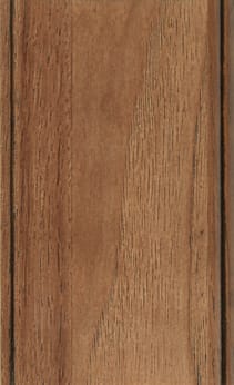 Wellborn Cabinet Sample Chip in Hickory with Nutmeg Java finish.