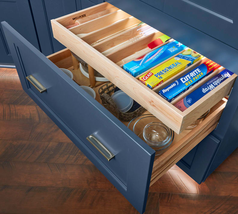 tiered storage drawer