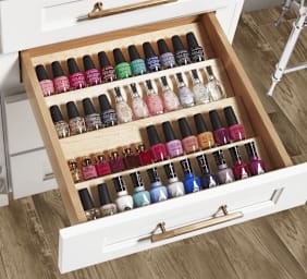 nail polish bathroom storage