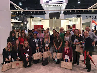 progressive kb tribechat group wellborn kitchen and bath industry show booth