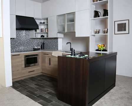 frameless classic contemporary sleek kitchen