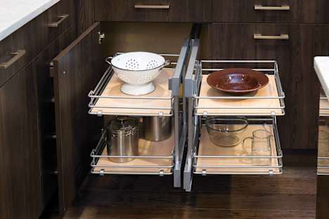 functional blind corner pull out shelves for kitchen cabinets