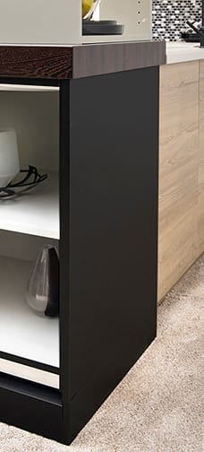 Midtown is Decorative Laminate Veneer Door door group with a Slab cabinet door from Wellborn Cabinet.