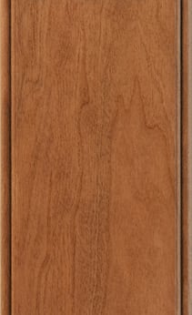 Wellborn Cabinet Sample Chip in Cherry and Character Cherry with Ginger Charcoal finish.