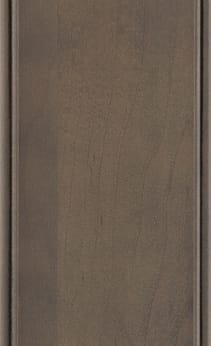 Wellborn Cabinet Sample Chip in Character Maple and Maple with Gauntlet Charcoal finish.