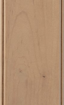 Wellborn Cabinet Sample Chip in Character Maple and Maple with Oatmeal Java finish.