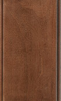 Wellborn Cabinet Sample Chip in Character Maple and Maple with Sable Charcoal finish.