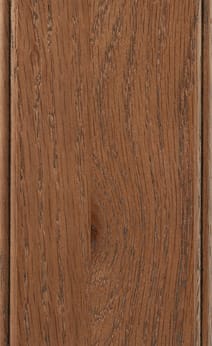 Wellborn Cabinet Sample Chip in Oak with Caramel Java finish.