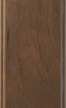 Wellborn Cabinet Sample Chip in Cherry and Character Cherry with Drift Pewter finish.