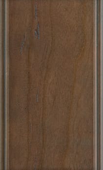 Wellborn Cabinet Sample Chip in Cherry and Character Cherry with Drift Slate finish.