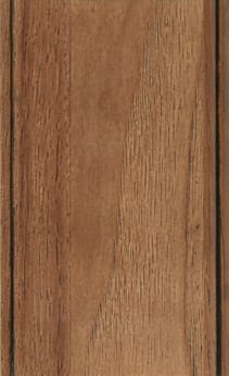 Wellborn Cabinet Sample Chip in Hickory with Nutmeg Java finish.