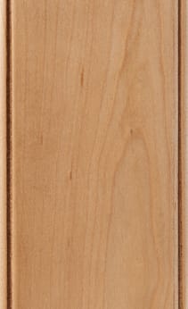 Wellborn Cabinet Sample Chip in Maple and Character Maple with Light Java finish.