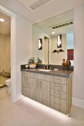Arcadia is Decorative Laminate Veneer Door door group with a Slab cabinet door from Wellborn Cabinet.