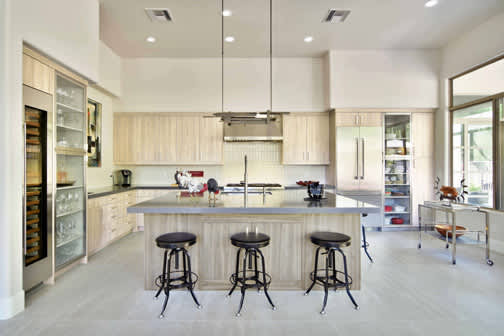 Arcadia is Decorative Laminate Veneer Door door group with a Slab cabinet door from Wellborn Cabinet.