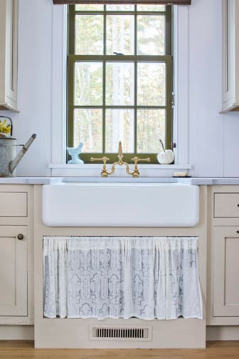 These Light and Beige cabinets for the 2020 Southern Living, Residential Home, and Idea House home were provided by Wellborn Cabinet, Inc.