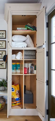 These Light and Beige cabinets for the 2020 Southern Living, Residential Home, and Idea House home were provided by Wellborn Cabinet, Inc.