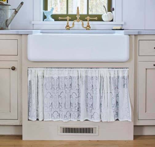These Beige and Light cabinets for the 2020 Idea House, Residential Home, and Southern Living home were provided by Wellborn Cabinet, Inc.