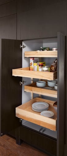Arcadia is Decorative Laminate Veneer Door door group with a Slab cabinet door from Wellborn Cabinet.