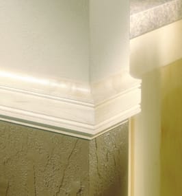 This Corner Moulding and Light Rail Moulding will help make your cabinetry look great.