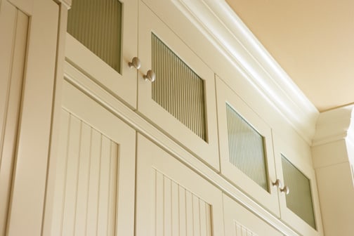 These Light and Beige cabinets for the 2009 HGTV Dream Home and Residential Home home were provided by Wellborn Cabinet, Inc.
