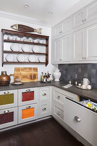 These ColorInspire cabinets for the 2018 Idea House, Residential Home, and Southern Living home were provided by Wellborn Cabinet, Inc.
