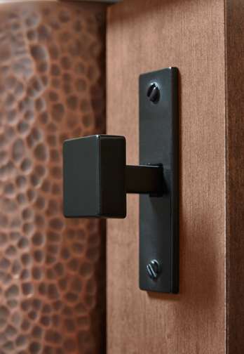 These Brown and Medium cabinets for the 2020 and 2019 Exhibit Booth home were provided by Wellborn Cabinet, Inc.