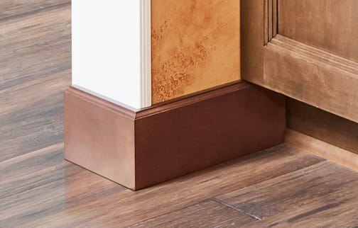 These Brown and Medium cabinets for the 2020 and 2019 Exhibit Booth home were provided by Wellborn Cabinet, Inc.