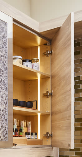 Bel-Air is Decorative Laminate Veneer Door door group with a Slab cabinet door from Wellborn Cabinet.