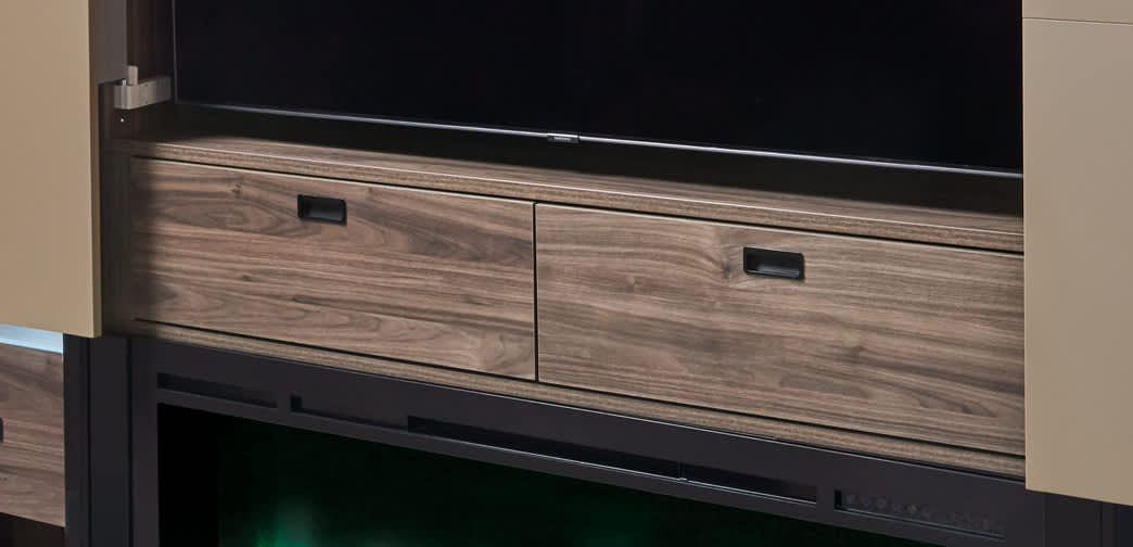 Bel-Air is Decorative Laminate Veneer Door door group with a Slab cabinet door from Wellborn Cabinet.