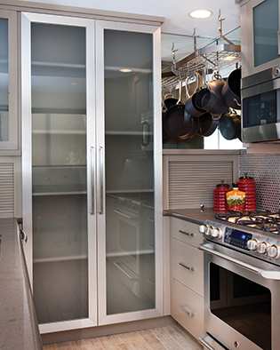 Aurora is Metal Door door group with a  metal cabinet door from Wellborn Cabinet.