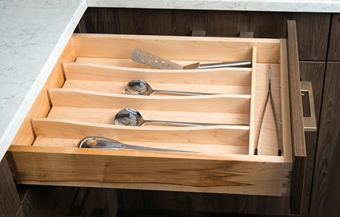 Organize your space with this Utensil Tray Divider from Wellborn Cabinet