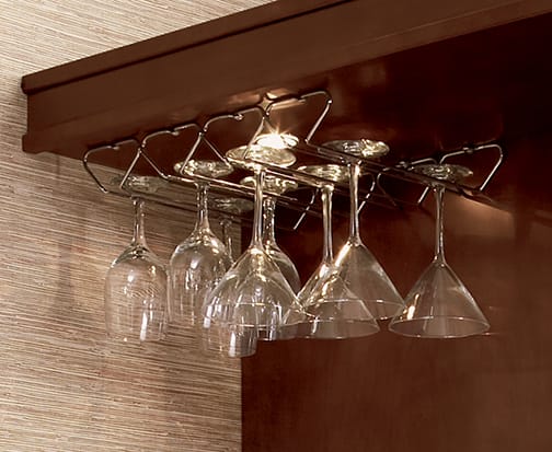 Organize your space with this Stem Glass Holder from Wellborn Cabinet