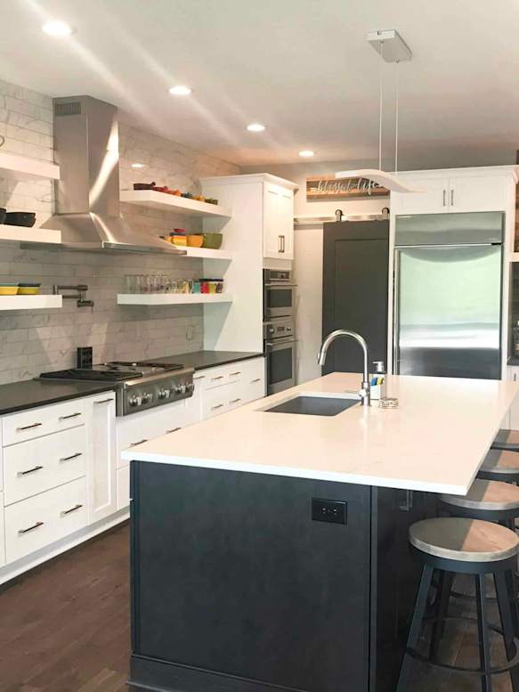 kitchen cabinetry using hancock in glacier white kitchen design contest